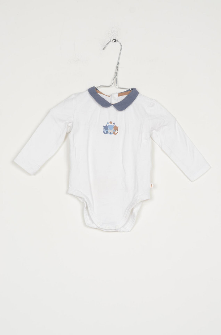 loopery-A-25-10925 Body à col - 6 mois OBAIBI – Image 1