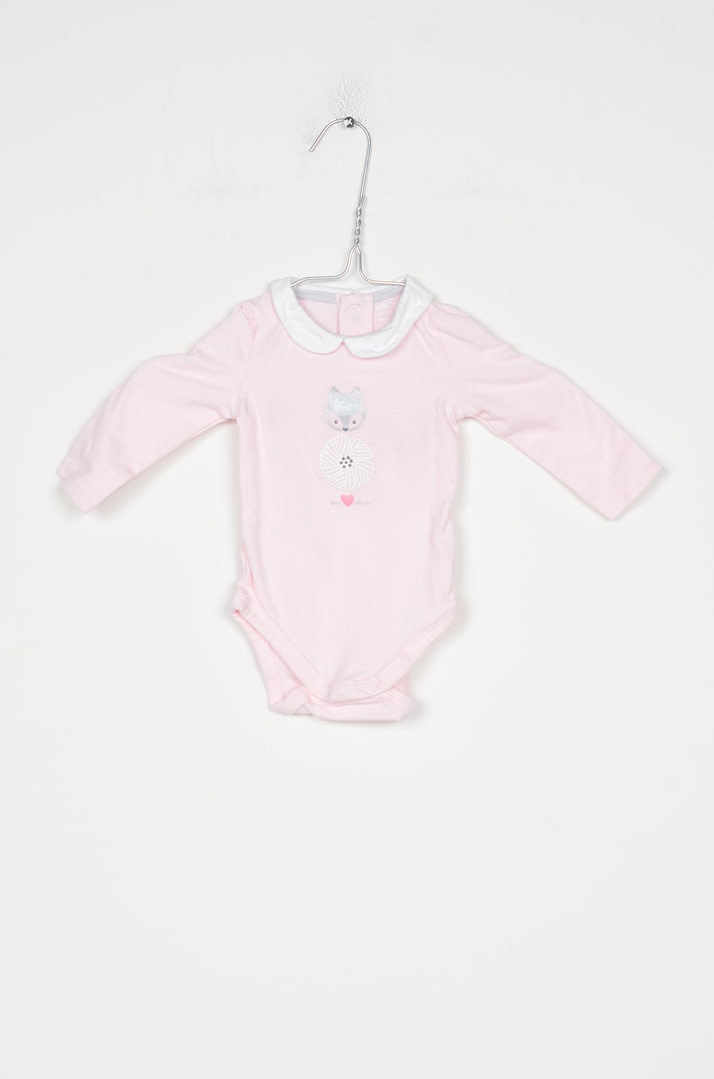 loopery-A-25-11568 Body à col - 3 mois OBAIBI - Afbeelding 1
