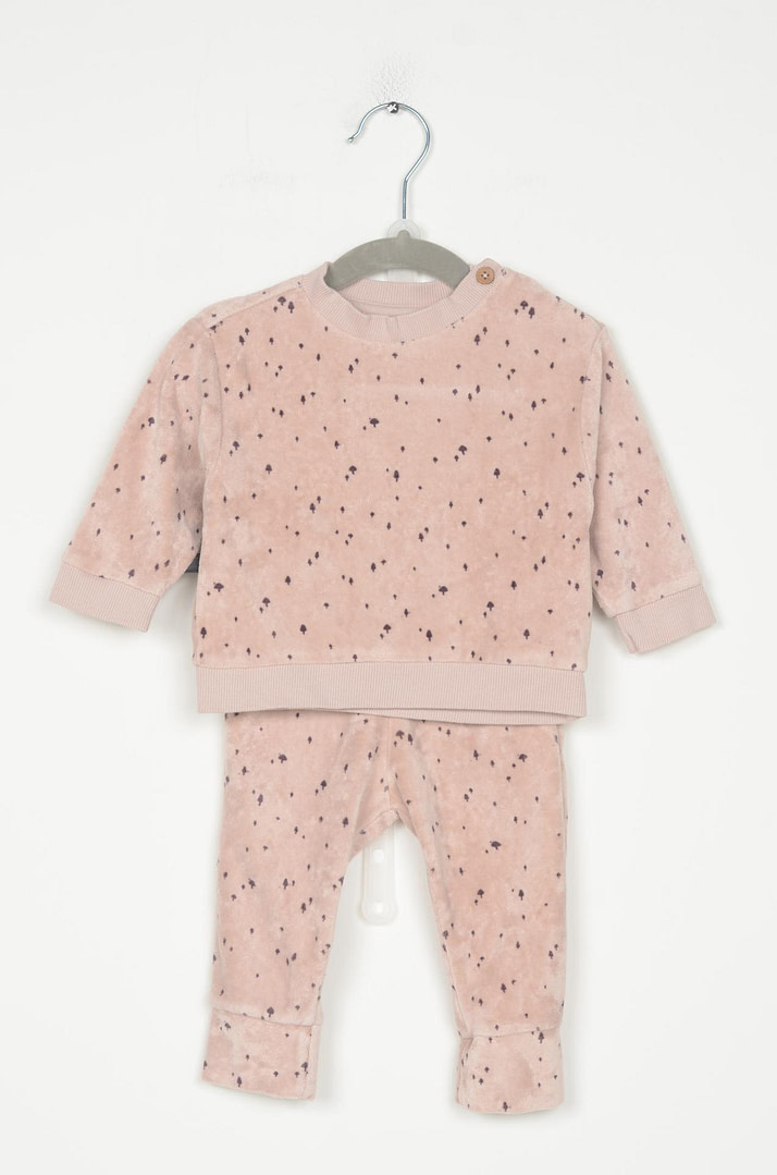 loopery-A-25-12977 Ensemble Velours - 6 mois <span class="lp-brand-title"> NOPPIES </span> - Afbeelding 1