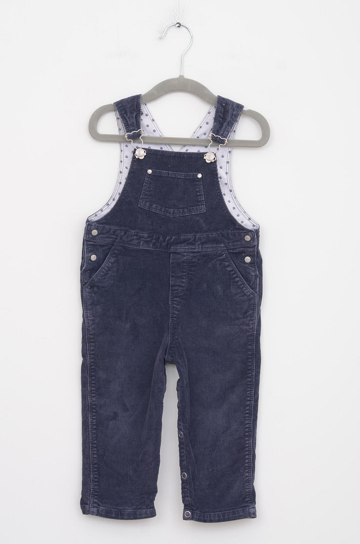 loopery-A-25-14494 Salopette Velours - 18 mois <span class="lp-brand-title"> PETIT BATEAU </span> - Afbeelding 1