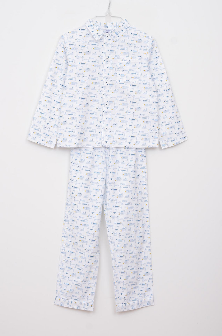 loopery-A-26-129 Pyjama - 8 ans <span class="lp-brand-title"> PETIT BATEAU </span> - Afbeelding 1