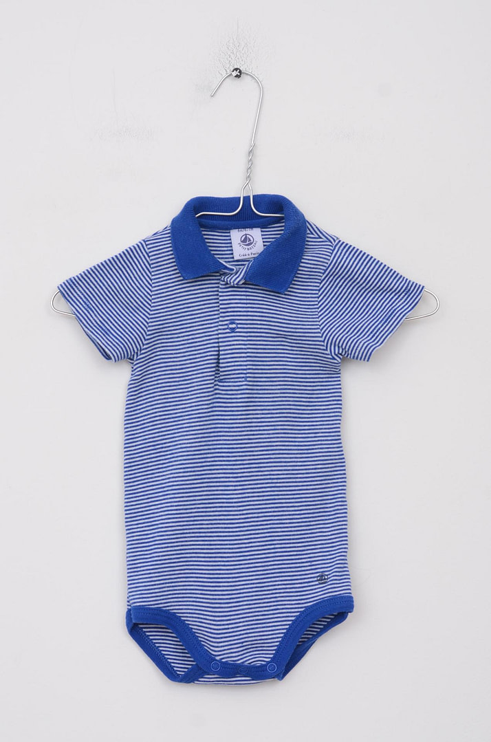 loopery-A-26-178 Body à col - 6 mois <span class="lp-brand-title"> PETIT BATEAU </span> - Afbeelding 1