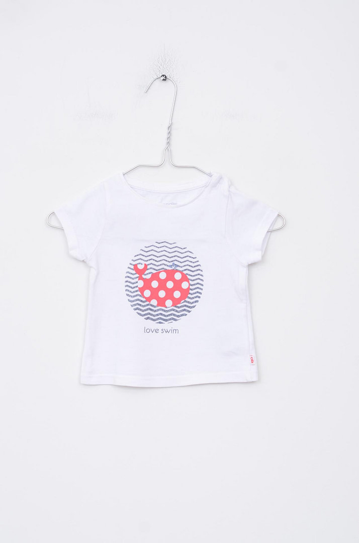 loopery-A-26-1343 T-Shirt Paillette - 3 mois <span class="lp-brand-title"> OBAIBI </span> - Afbeelding 1