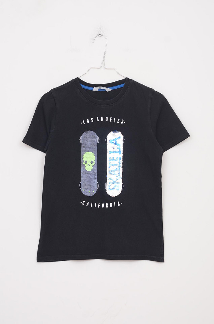loopery-A-26-2592 T-Shirt Paillette - 11/12 ans <span class="lp-brand-title"> H&M </span> - Afbeelding 1