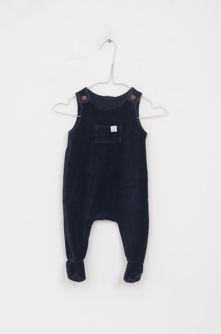 loopery-A-26-2716 Salopette Velours - 1 mois <span class="lp-brand-title"> H&M </span> - Afbeelding 1