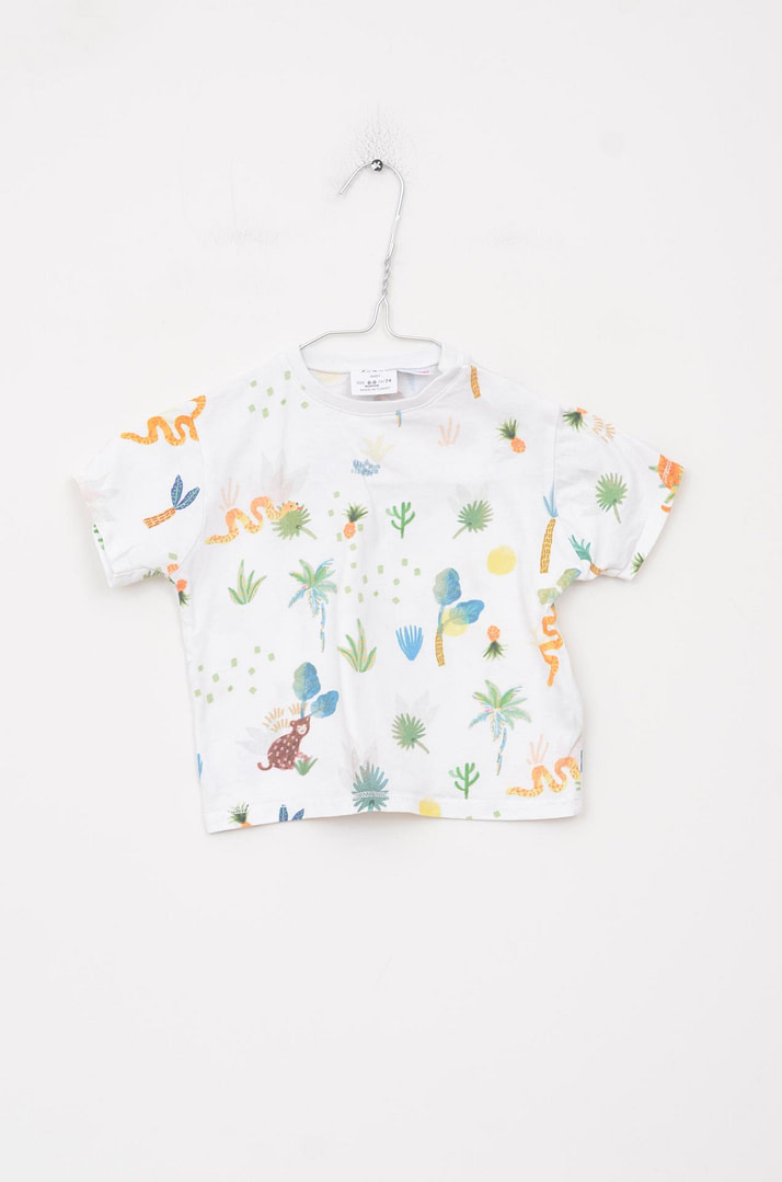 loopery-A-26-2753 T-Shirt - 6/9 mois <span class="lp-brand-title"> ZARA </span> - Afbeelding 1