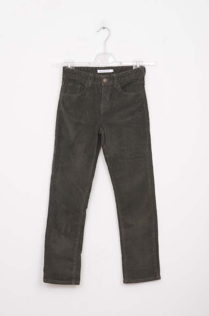 loopery-A-26-3147 Pantalon Velours - 10 ans <span class="lp-brand-title"> MONOPRIX </span> - Afbeelding 1