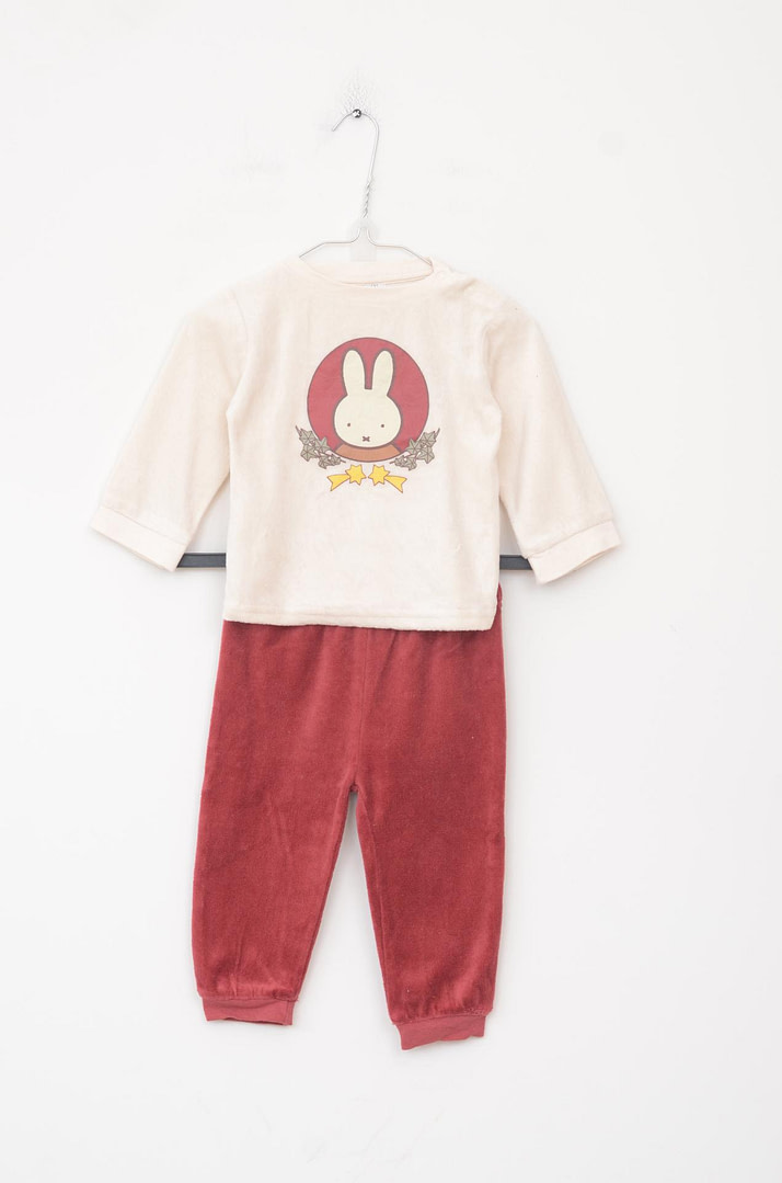 loopery-A-26-3515 Pyjama Velours - 9/12 mois <span class="lp-brand-title"> SANS_MARQUE </span> - Afbeelding 1