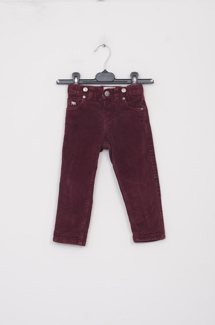 loopery-A-26-3664 Pantalon Velours - 12/18 mois <span class="lp-brand-title"> JUNIOR J </span> – Image 1