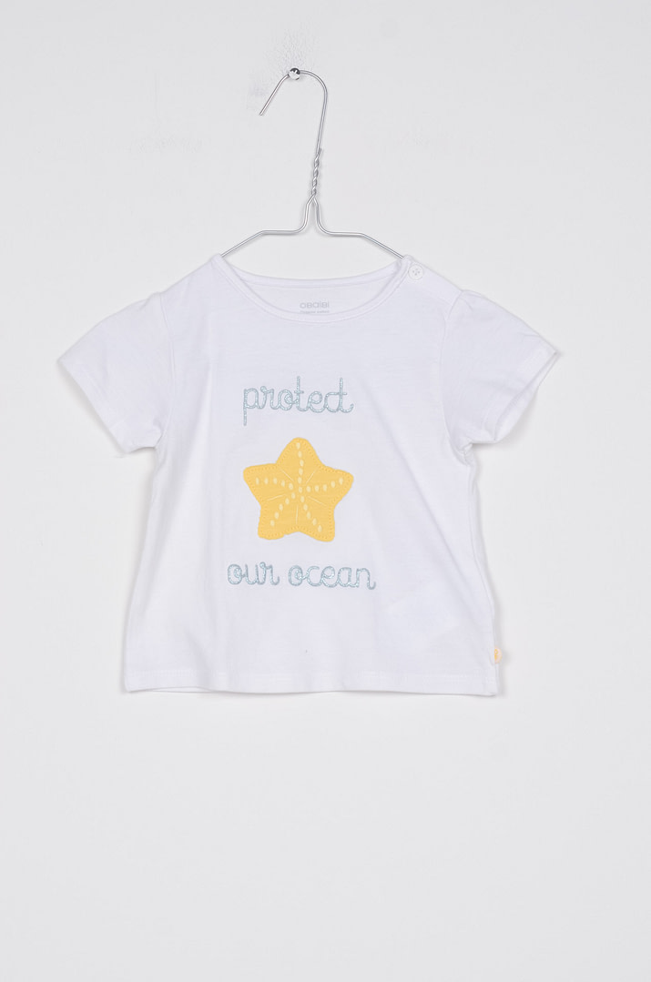 pinky-chips-25-00150 T-shirt - 6mois <span class="pc-brand-title">OBAIBI</span> - Afbeelding 1