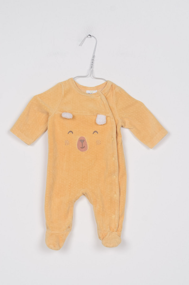 pinky-chips-25-01320 Pyjama velours - 1mois <span class="pc-brand-title">TAPE A L’OEIL</span> - Afbeelding 1