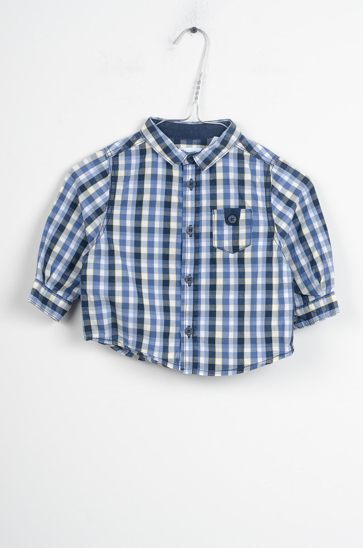 roze-chips-23-06405 Chemise - 6mois - Afbeelding 1