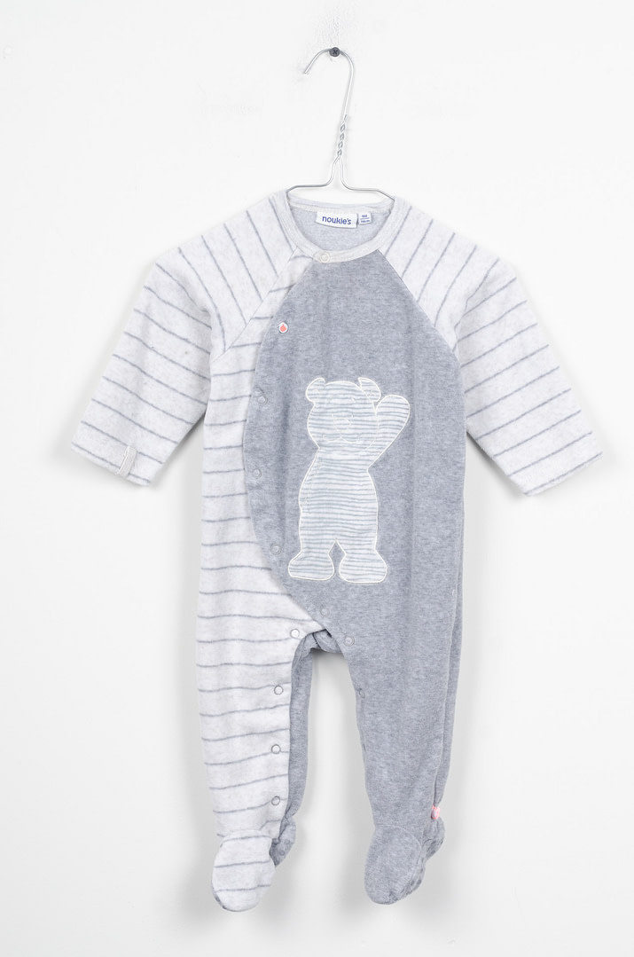 pinky-chips-23-06845 Pyjama velours - 9mois - Afbeelding 1