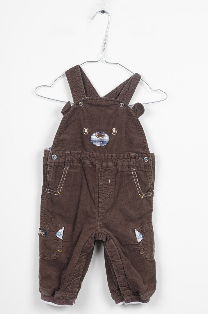 pinky-chips-23-06910 Salopette velours - 9mois – Image 1