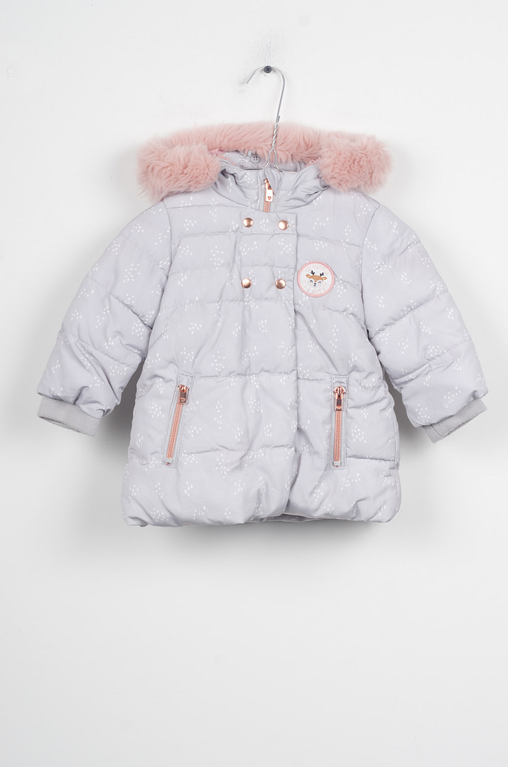 roze-chips-23-07218 Manteau - 6mois - Afbeelding 1