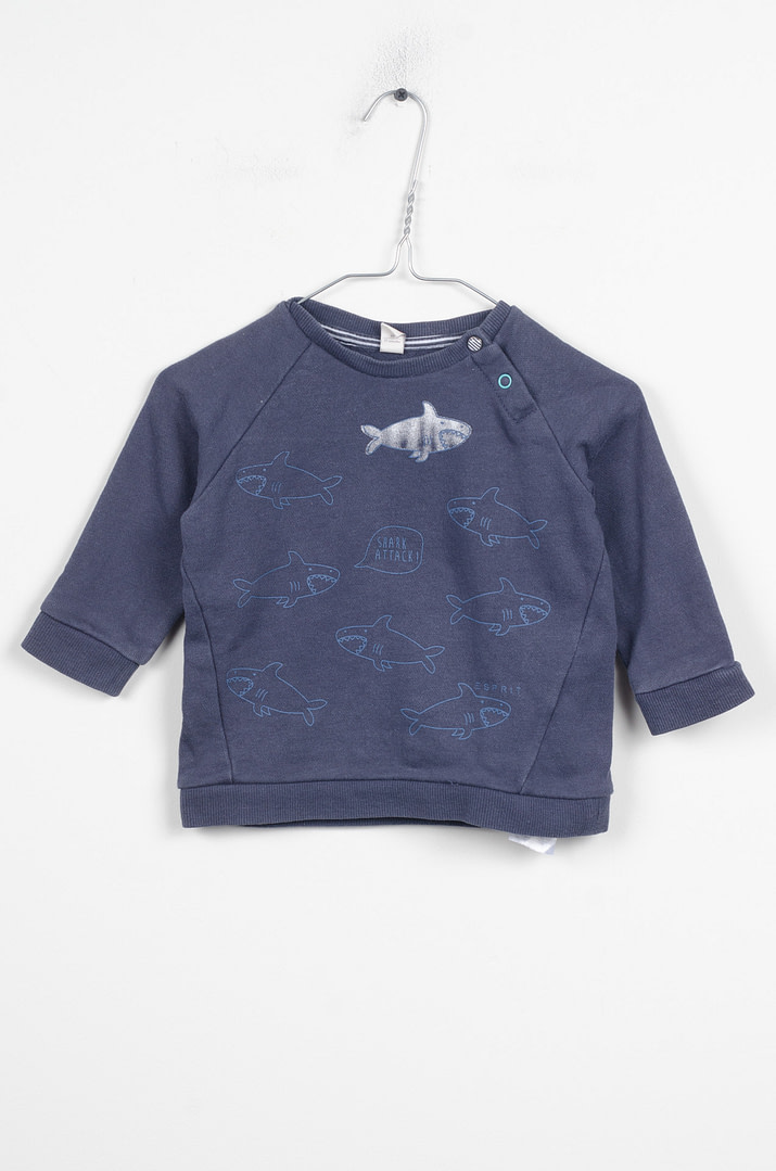 roze-chips-23-10053 Sweat - 12mois - Afbeelding 1