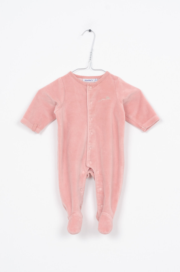 pinky-chips-23-10829 Pyjama velours - 1mois – Image 1
