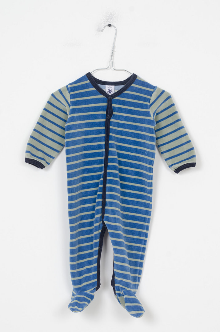 pinky-chips-24-02965 Pyjama velours - 9mois - Afbeelding 1