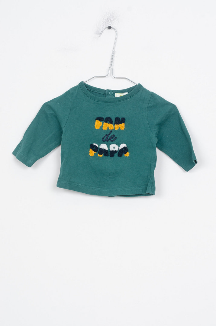 roze-chips-24-05029 T-shirt - 3mois - Afbeelding 1