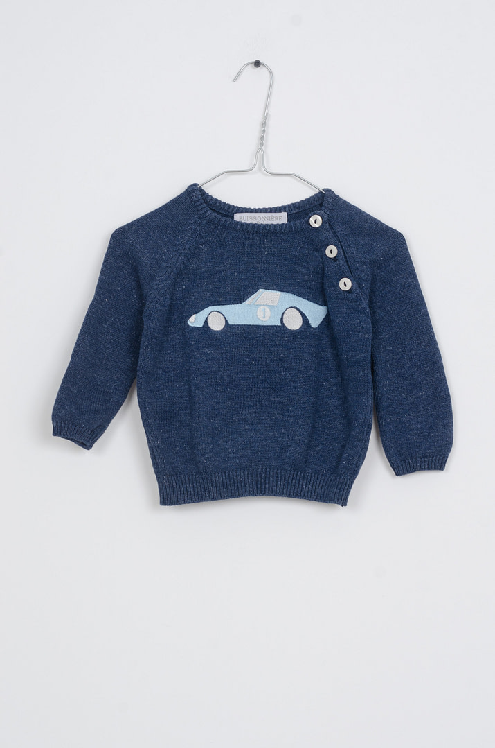 roze-chips-24-08302 Pull - 12mois - Afbeelding 1