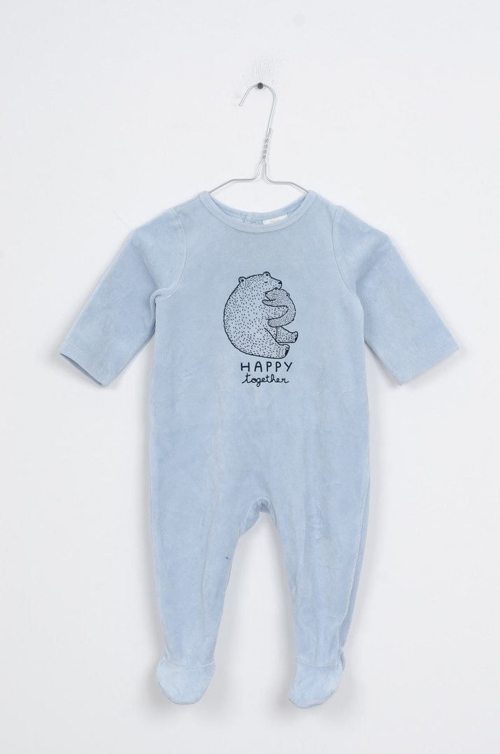 pinky-chips-24-09152 Pyjama velours - 9mois – Image 1