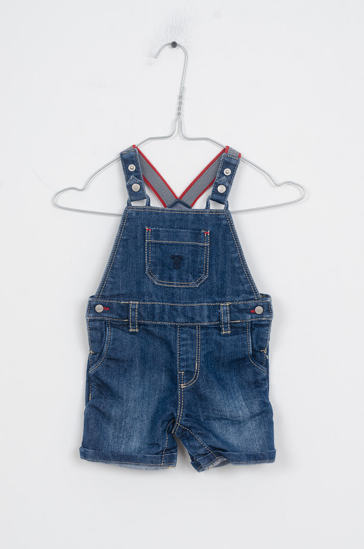 roze-chips-24-10033 Salopette - 3mois - Afbeelding 1