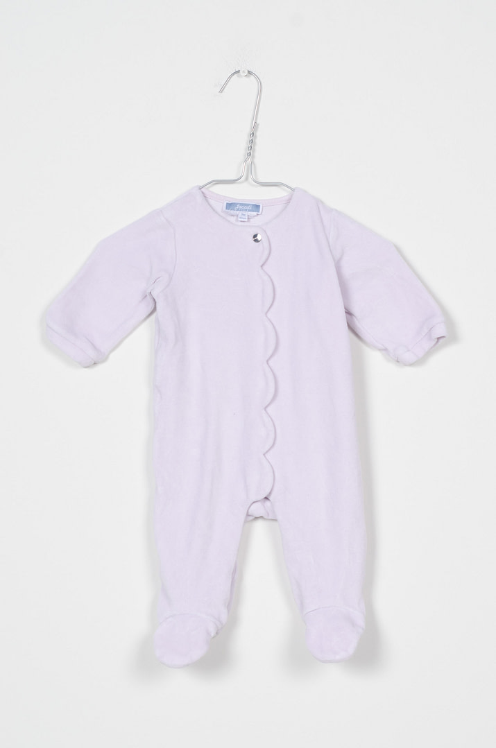 pinky-chips-24-11120 Pyjama velours - 3mois - Afbeelding 1