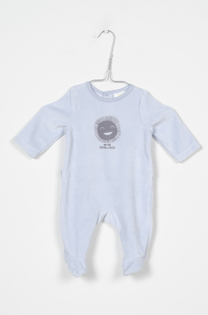 pinky-chips-24-11514 Pyjama velours - 0mois – Image 1