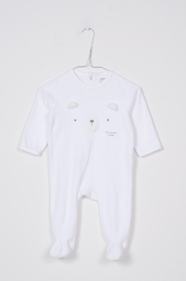 pinky-chips-24-12319 Pyjama velours - 6mois - Afbeelding 1