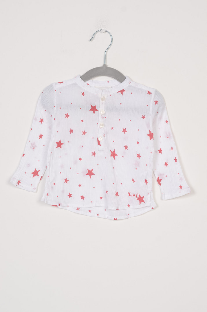 roze-chips-24-12607 Blouse - 12mois - Afbeelding 1
