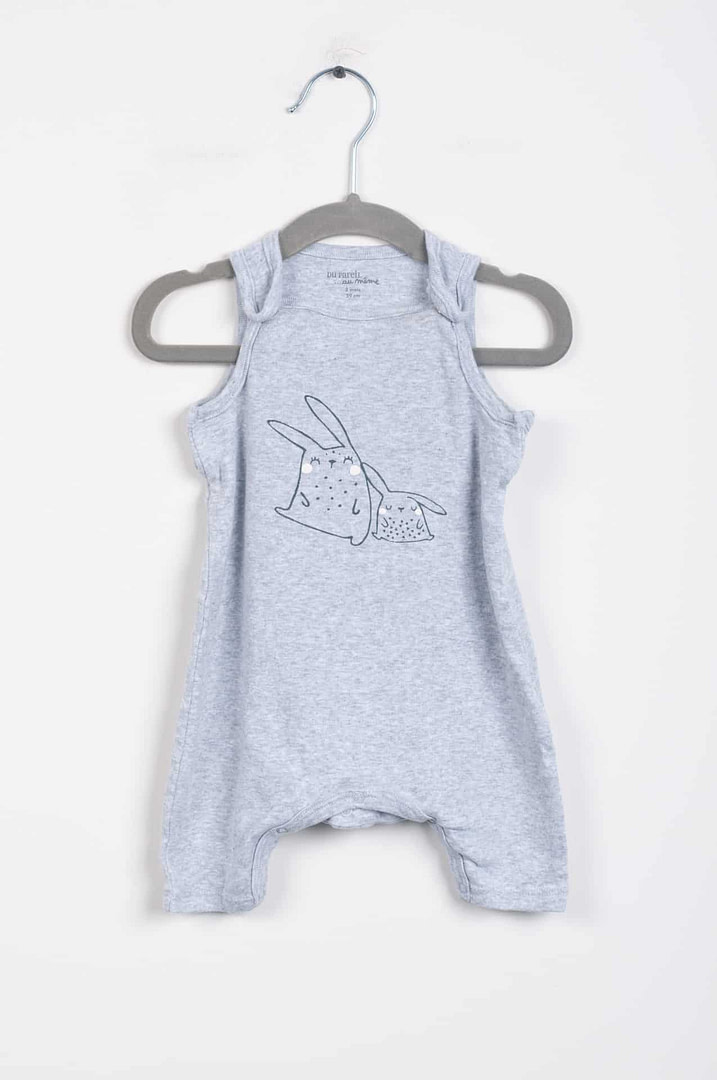 roze-chips-23-00205 Salopette - 3mois - Afbeelding 1