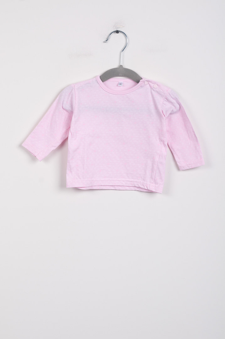 pinky-chips-23-01158 T-shirt longues manches - 6mois - Afbeelding 1