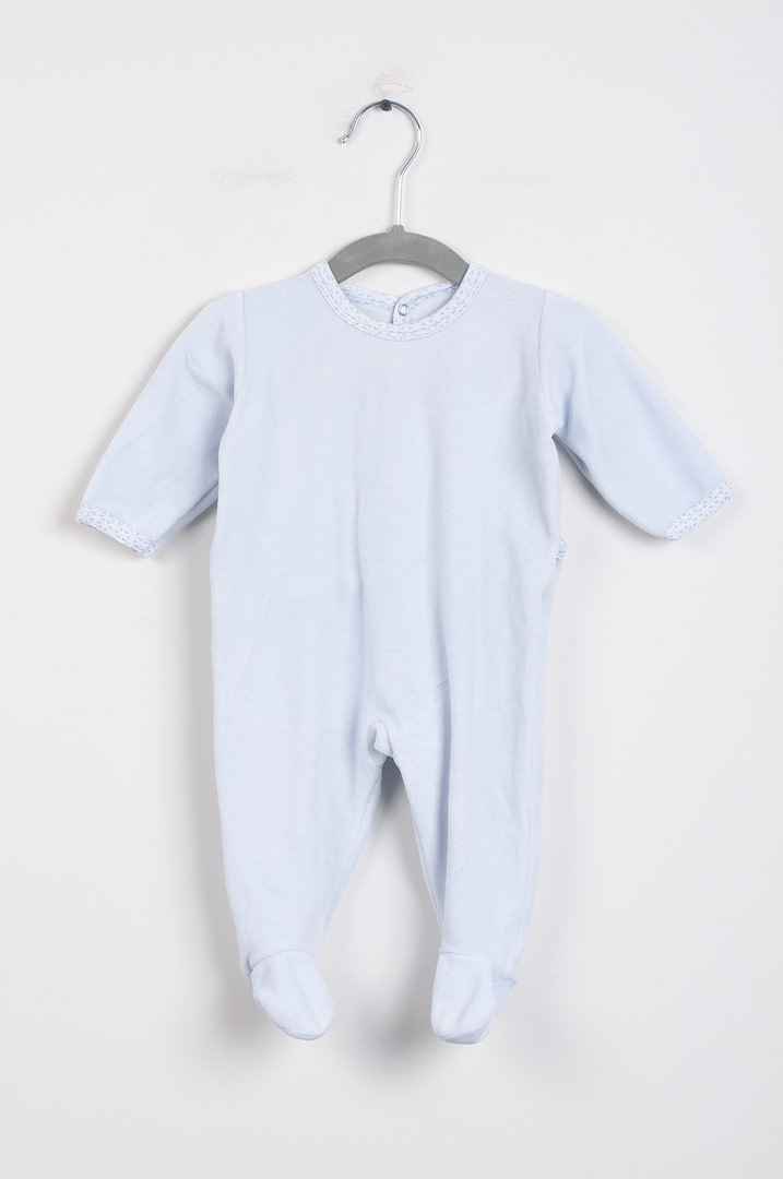 pinky-chips-23-02042 Pyjama velours - 6mois - Afbeelding 1