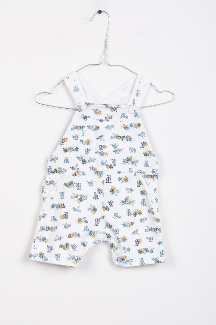 roze-chips-23-04076 Salopette - 12mois - Afbeelding 1