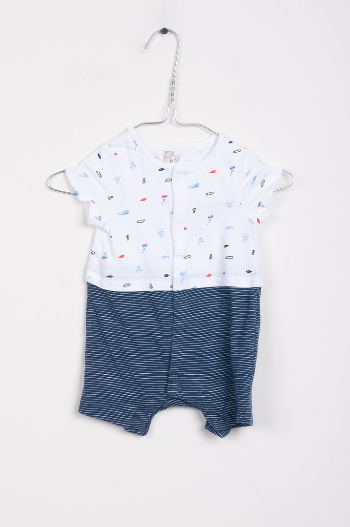 roze-chips-23-04166 Combinaison - 3mois - Afbeelding 1