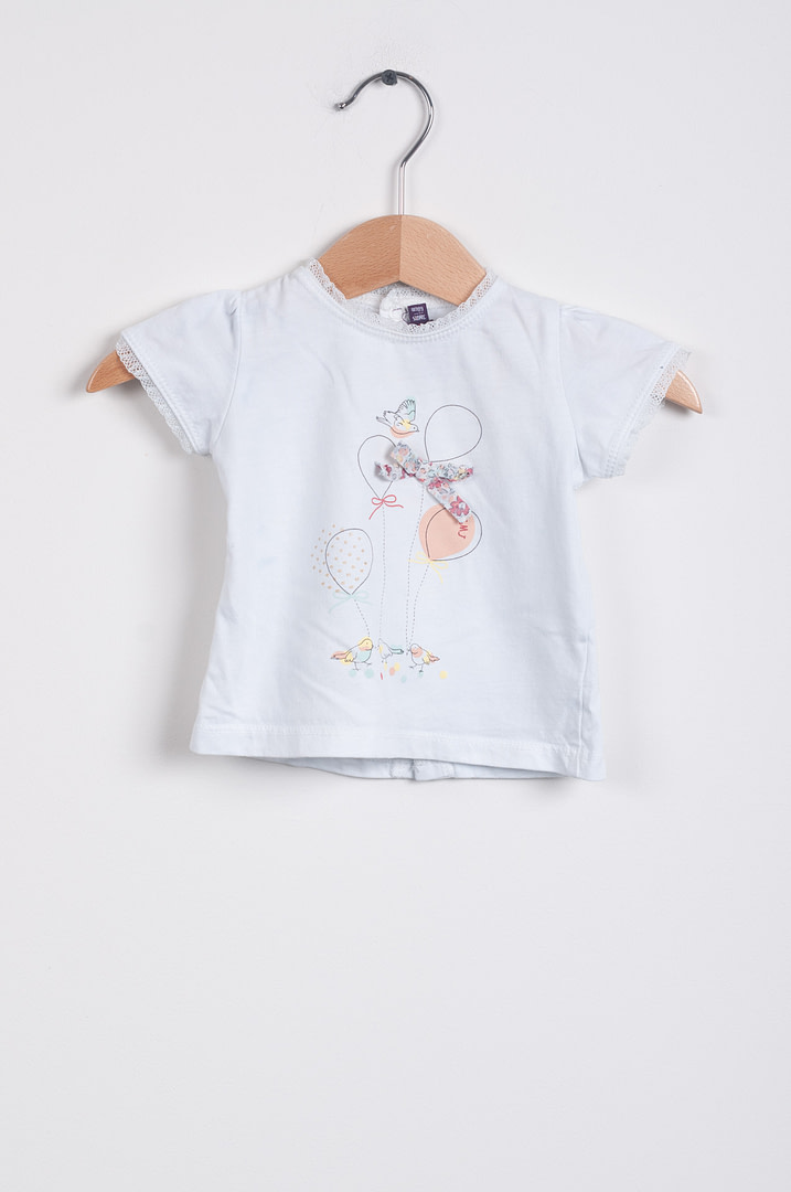 pinky-chips-7487 T-shirt - 3mois - Afbeelding 1